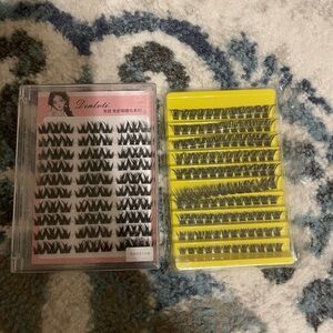 Individual False Eyelash Clusters - Black
